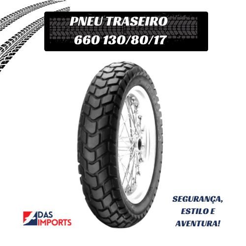 Pneu Traseiro Moto Xt 660 130/80/17 Tenere 660 Falcon Remold Novo Envio Imediato